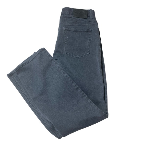 Lauren Jeans Ralph Lauren Black Gray Denim Jeans 8‎ Women's Stretch Straight - Picture 6 of 7